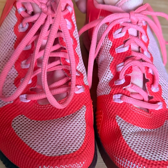 Nike Court Flare 2 Athletic Shoes Womens Sz 8 Casual Sneakers Red Pink Trainer - Picture 3 of 10